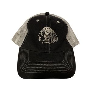 Unisex Adult WHL Portland Winterhawks Grayscale Trucker Cap Adjustable in Black